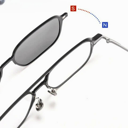 Ochelari magnetici cu 2 lentile detasabile
