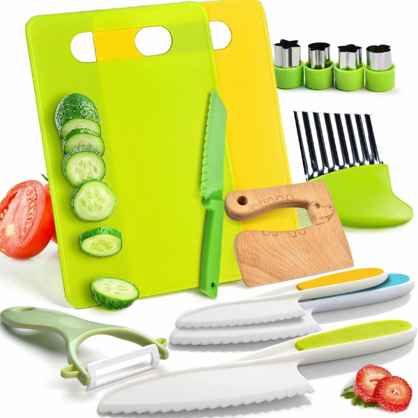 Set ustensile de bucatarie pentru copii, 13 buc