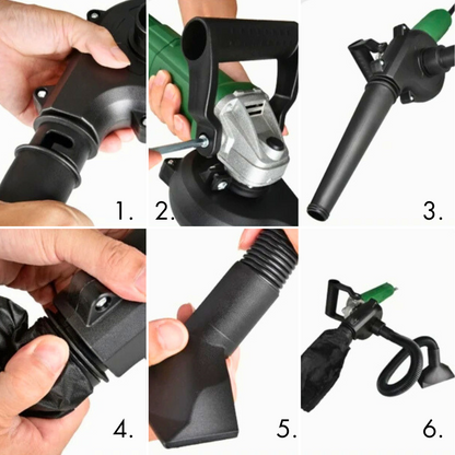 Adaptor 2 in 1 pentru polizor unghiular - Suflanta si Aspirator