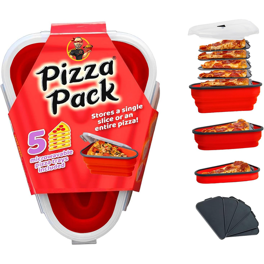 Caserola pliabila pentru pizza - cu 5 tavi incluse