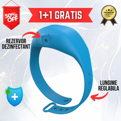 1+1 GRATIS Dispenser dezinfectant reglabil tip bratara