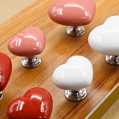Set 4 manere tip buton in forma de inima