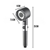 Cap de dus cu presiune turbo boost si filtru de apa