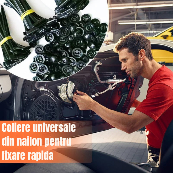 Coliere universale din nailon pentru fixare rapida - 20 buc