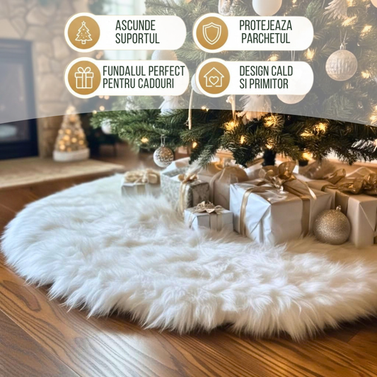 Covor decorativ pentru Bradul de Craciun - 90 cm