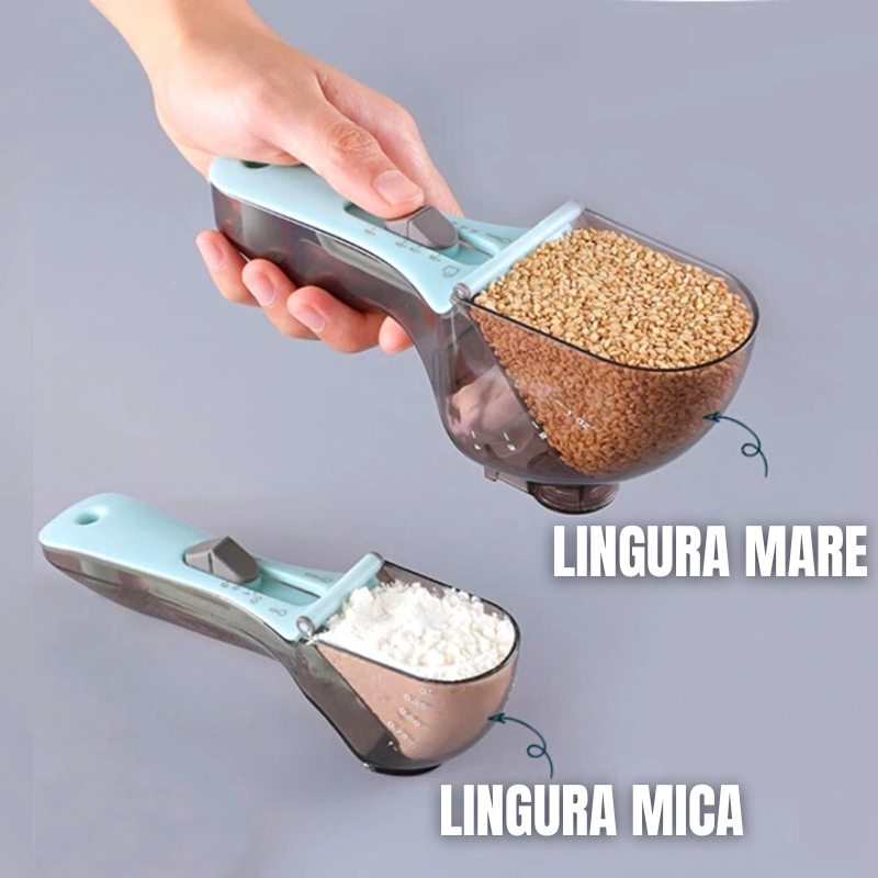 2 linguri multifunctionale de masurare reglabile cu marcaje
