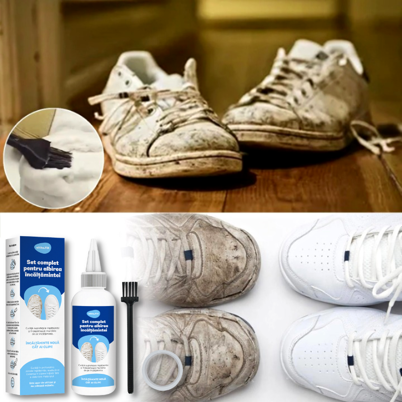 Set Complet pentru Albire Adidasi - Kit pentru Curatare Incaltaminte