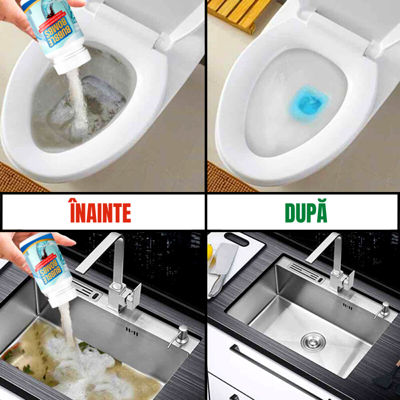 Solutie pentru curatat tevile de scurgere