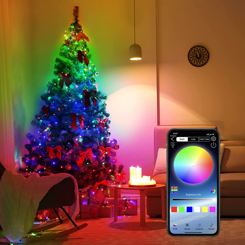 Instalatie de Craciun RGB cu Control Bluetooth prin Aplicatie