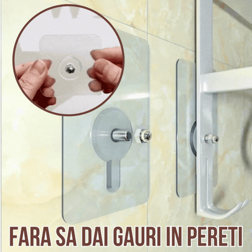 Set 10 SURUBURI cu Banda Adeziva - Fara Gauri in Pereti